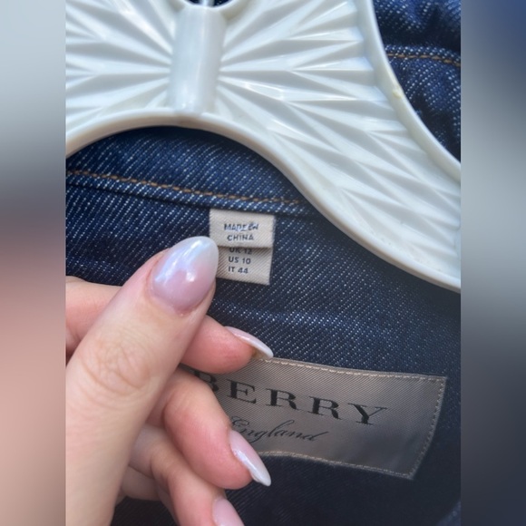 BURBERRY EASTHEATH Denim Jean Long Trench Coat - Picture 4 of 15